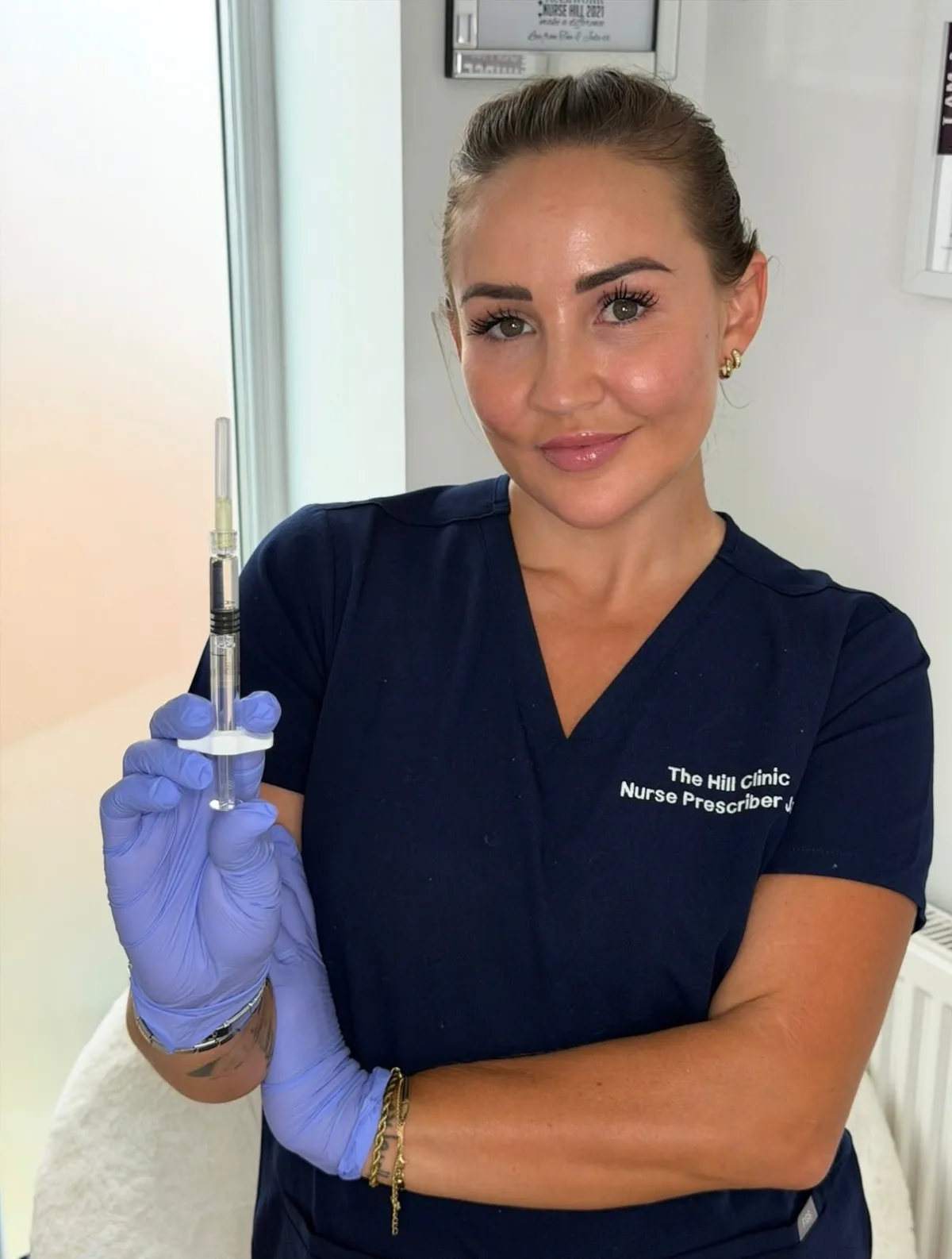 Jade Hill, registered nurse, in the clinic